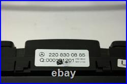00-06 Mercedes CL Class 215 Type Temperature Instrument Cluster With Bezel S600