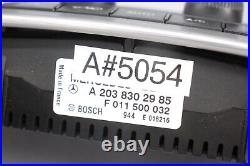 05-07 Mercedes W203 C230 C55 AMG A/C AC Heater Climate Control Switch Module OEM