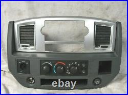 06 07 08 Dodge Ram 1500 Radio Stereo Climate Control Panel Dash Trim 55056755