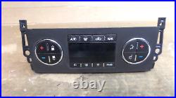 07 08 09 10 11 Chevy Avalanche Temperature Climate Control Heat A/C 25928676