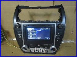 12-14 Toyota Camry Radio Stereo CD Player Temp Climate Control Panel 8614006011