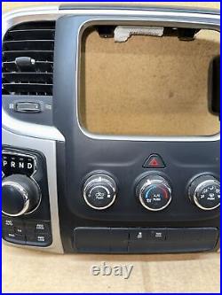 14 15 Dodge Ram 1500 Radio Stereo Temp Climate Control Dash Trim Bezel OEM USED