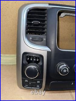 14 15 Dodge Ram 1500 Radio Stereo Temp Climate Control Dash Trim Bezel OEM USED