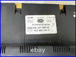 1998 Audi A4 from VIN 007800 NON NAV cliamte A/C HVAC heat temp panel control oe