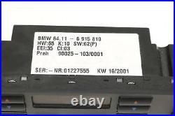2000-2004 BMW X5 Front AC Climate Control / TEMP UNIT 6915810