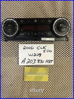 2004-2006 Mercedes-Benz CLK500 Temp Control 2038301985 W209