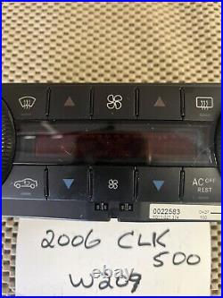 2004-2006 Mercedes-Benz CLK500 Temp Control 2038301985 W209