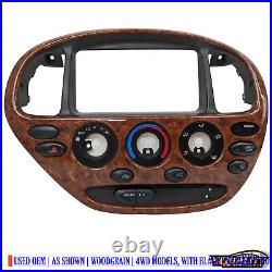 2005 2006 Toyota Tundra OEM Woodgrain Temp Climate Control Bezel 4Wd