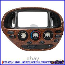 2005 2006 Toyota Tundra OEM Woodgrain Temp Climate Control Bezel 4Wd