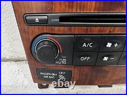 2008 Infiniti G35 Climate A/C HVAC heat 6 disc CD Radio clock temp panel control