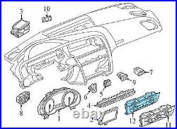 2012-2013 AUDI A6 Front AC Climate Control / TEMP UNIT 4G0820043L