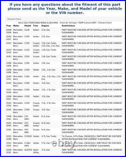 2012-2013 MERCEDES-BENZ CLS63 AMG Front AC Climate / TEMP Control UNIT