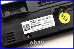 2012-2014 AUDI A7 QUATTRO Front AC Climate / TEMP Control UNIT 4G0820043AE