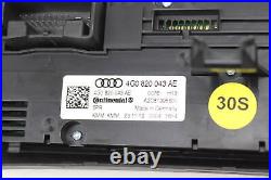 2013-2014 AUDI S7 Front AC Climate / TEMP Control UNIT 4G0820043AE