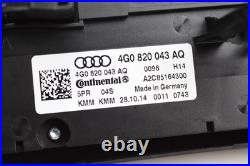 2013-2014 AUDI S7 Front AC Climate / TEMP Control UNIT 4G0820043AQ