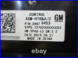 2014 2015 2016 Buick LaCrosse A/C Heat Temp Climate Control Switch PN 26679453