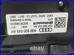 2015 Audi A6 OEM Temperature Temp Ac A/C Control PN 4G0820043AH