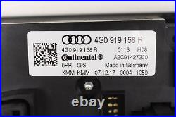 2016-2018 AUDI A7 C7 REAR AC Climate / TEMP Control UNIT 4G0919158R