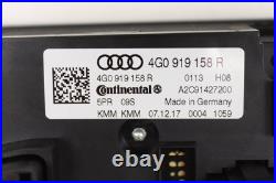 2016-2018 AUDI S6 REAR AC Climate / TEMP Control UNIT 4G0919158R