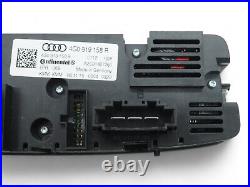 2016 2018 Audi A6 C7 Temp Control Climate Seat Heater Hvac Rear 4G0919158r Oem