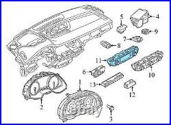 2016-2020 AUDI Q7 4M Front AC Climate / TEMP Control UNIT 4M0820043AB