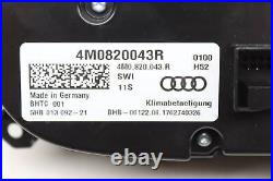 2016-2023 AUDI Q7 4M Front AC Climate Control / TEMP UNIT 4M0820043R