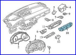 2016-2023 AUDI Q7 4M Front AC Climate Control / TEMP UNIT 4M0820043R
