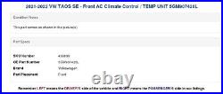 2021-2022 VW TAOS SE Front AC Climate Control / TEMP UNIT 5GM907426L
