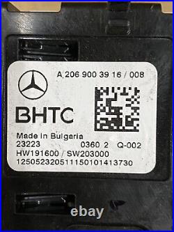 2023-24 Mercedes-benz Eqe Eqs Rear A/c Temp Climate Control Unit Oem A2069003916