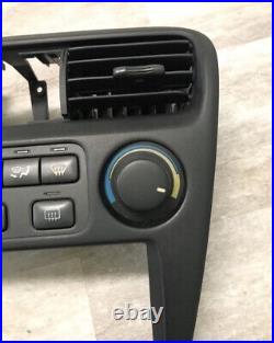 99 00 01 02 Honda Accord A/C Temp Heater Climate Control w Vent & Clock & Bezel