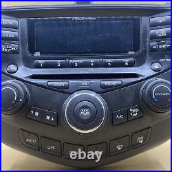 Accord Radio 6 Disc Player Manual Climate Temp Control With CODE 43145