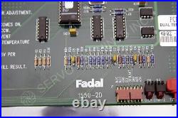 Fadal 1550-2d Pcb-0209 Dual Temp. Control Card With 90 Days Warranty