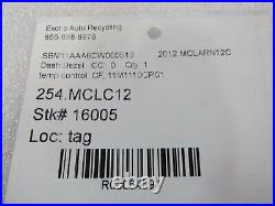 McLaren MP4-12C, Temp Control Bezel, Carbon Fiber, Used, P/N 11M1110CP. 01